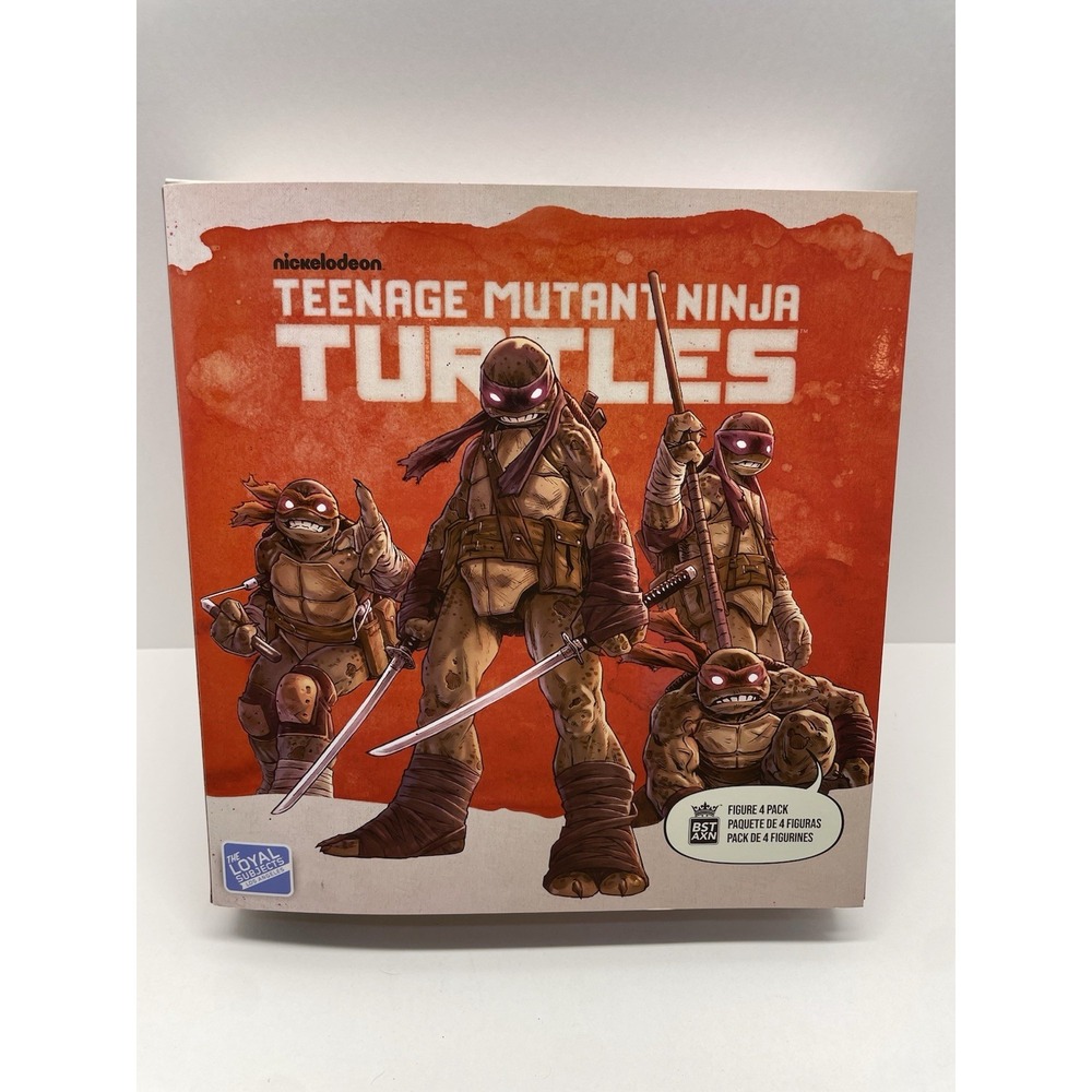 Tmnt Bst Axn Idw Inspired Zombie Turtle 5in Action Figure 4-pack Nickelodeon